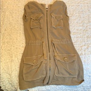 Gap | Hooded Zip Up Vest Dress